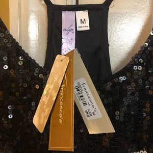 Alya Solid Sequin Short Dress